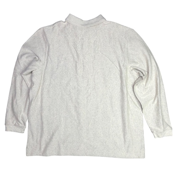 NWT Haggar argyle collared polo sweater two button oatmeal heather Size XXL - Picture 3 of 8